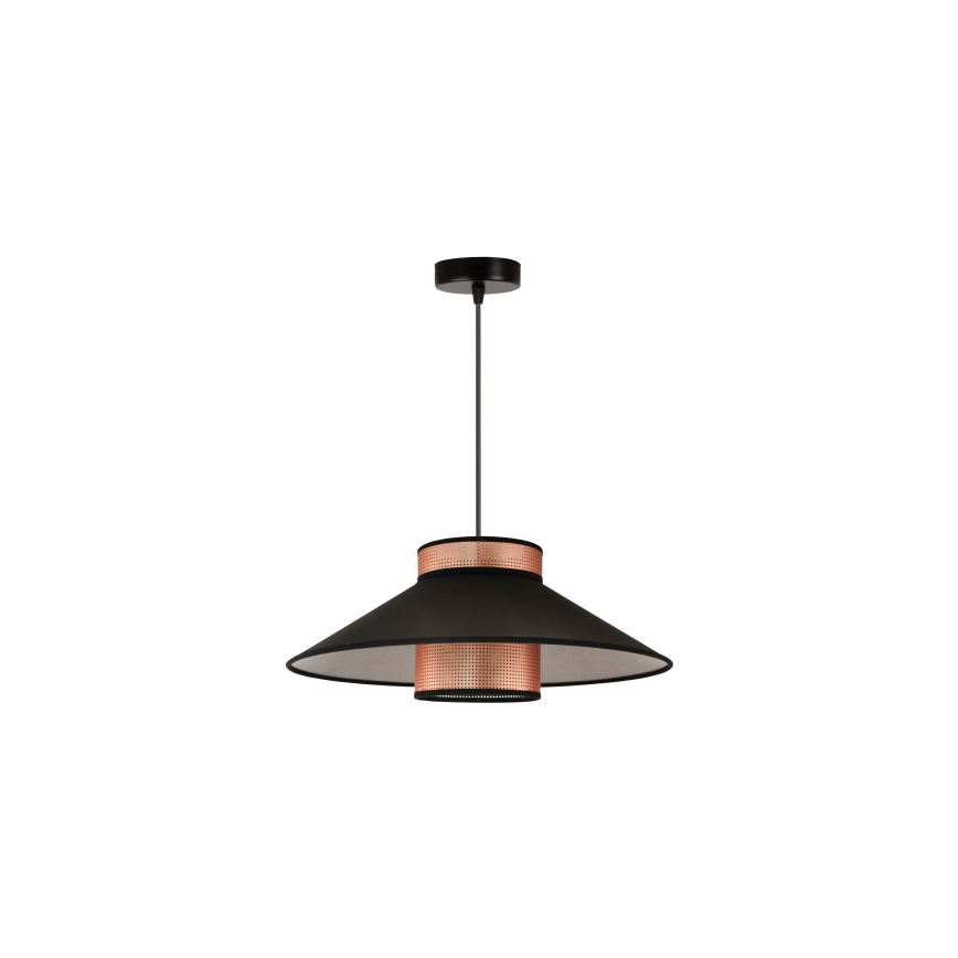 Duolla - Hanglamp aan een koord RIO SHINY 1xE27/15W/230V zwart/koper