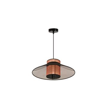 Duolla - Hanglamp aan een koord RIO SHINY 1xE27/15W/230V zwart/koper