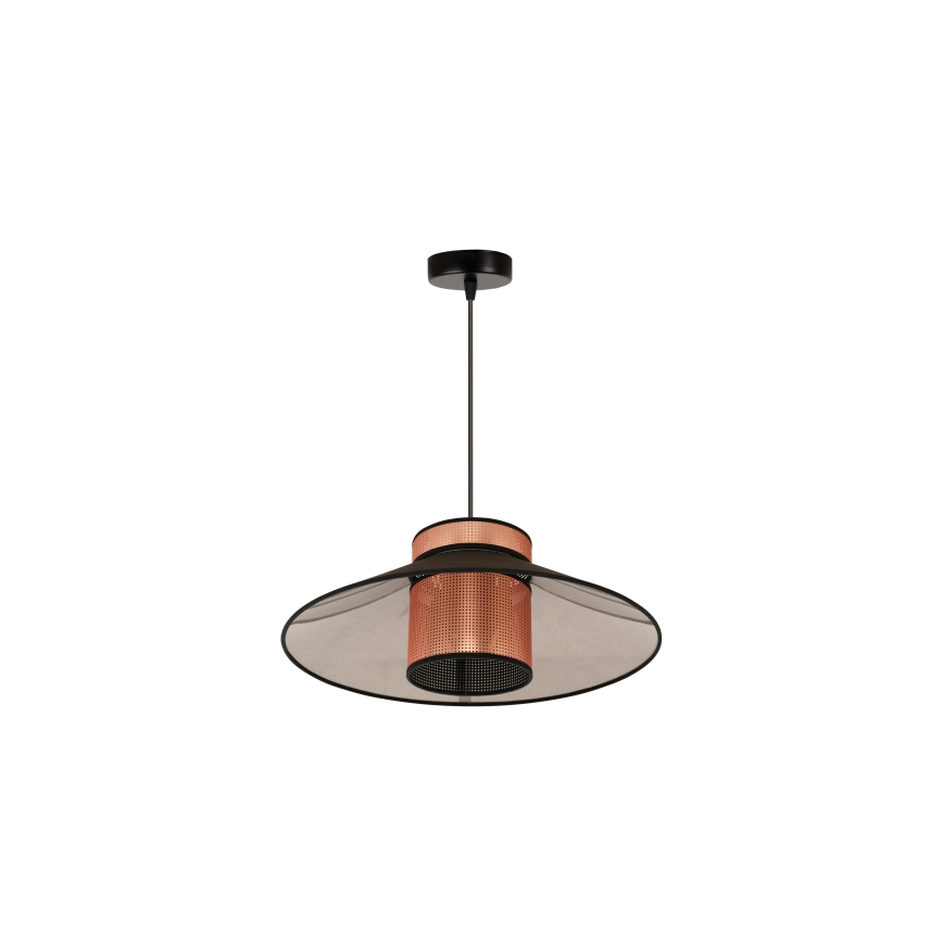 Duolla - Hanglamp aan een koord RIO SHINY 1xE27/15W/230V zwart/koper