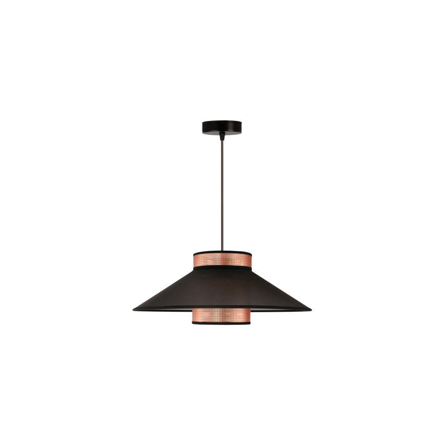 Duolla - Hanglamp aan een koord RIO SHINY 1xE27/15W/230V zwart/koper