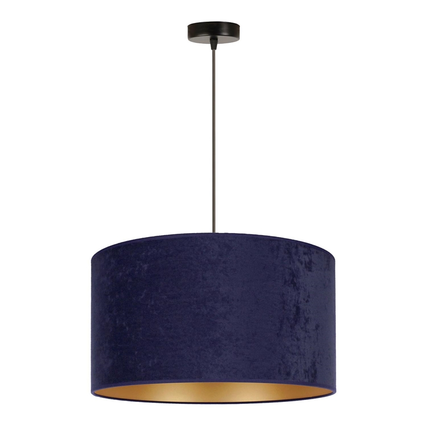 Duolla - Hanglamp aan een koord ROLLER 1xE27/15W/230V blauw/gouden