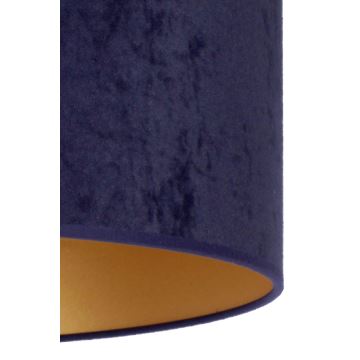 Duolla - Hanglamp aan een koord ROLLER 1xE27/15W/230V blauw/gouden