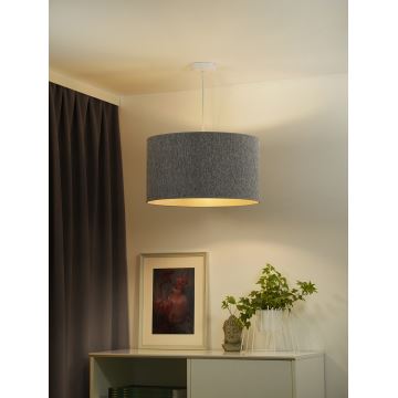 Duolla - Hanglamp aan een koord ROLLER ECO RECYCLING 1xE27/15W/230V grijs