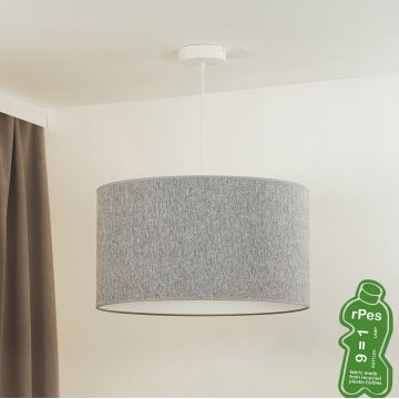 Duolla - Hanglamp aan een koord ROLLER ECO RECYCLING 1xE27/15W/230V grijs