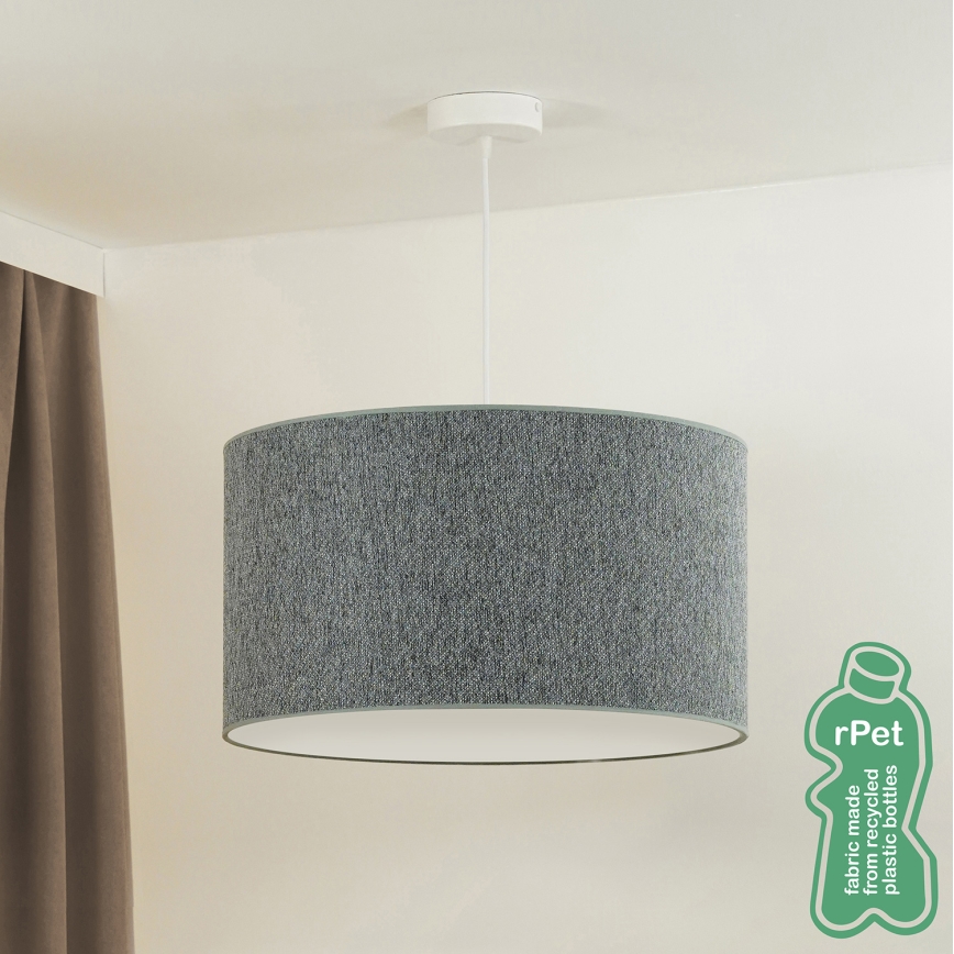 Duolla - Hanglamp aan een koord ROLLER ECO RECYCLING 1xE27/15W/230V groen