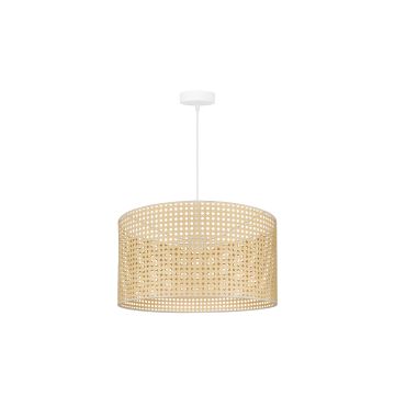 Duolla - Hanglamp aan een koord ROLLER RATTAN 1xE27/15W/230V beige