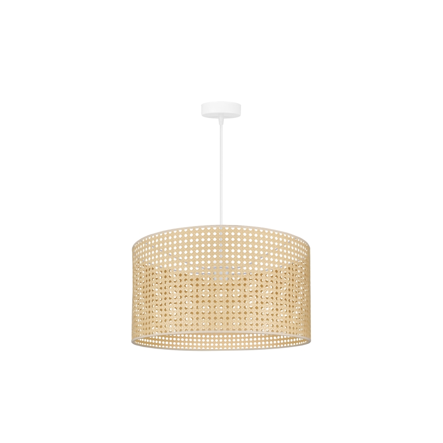 Duolla - Hanglamp aan een koord ROLLER RATTAN 1xE27/15W/230V beige