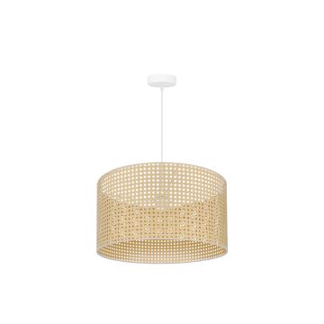 Duolla - Hanglamp aan een koord ROLLER RATTAN 1xE27/15W/230V beige