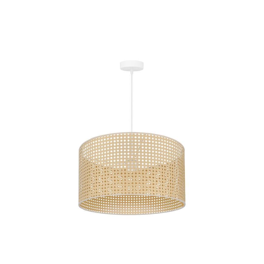 Duolla - Hanglamp aan een koord ROLLER RATTAN 1xE27/15W/230V beige