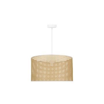 Duolla - Hanglamp aan een koord ROLLER RATTAN 1xE27/15W/230V beige