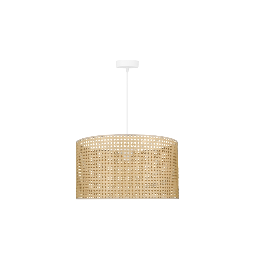 Duolla - Hanglamp aan een koord ROLLER RATTAN 1xE27/15W/230V beige