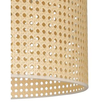 Duolla - Hanglamp aan een koord ROLLER RATTAN 1xE27/15W/230V beige