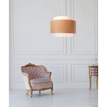 Duolla - Hanglamp aan een koord SOHO 1xE27/40W/230V beige/crème