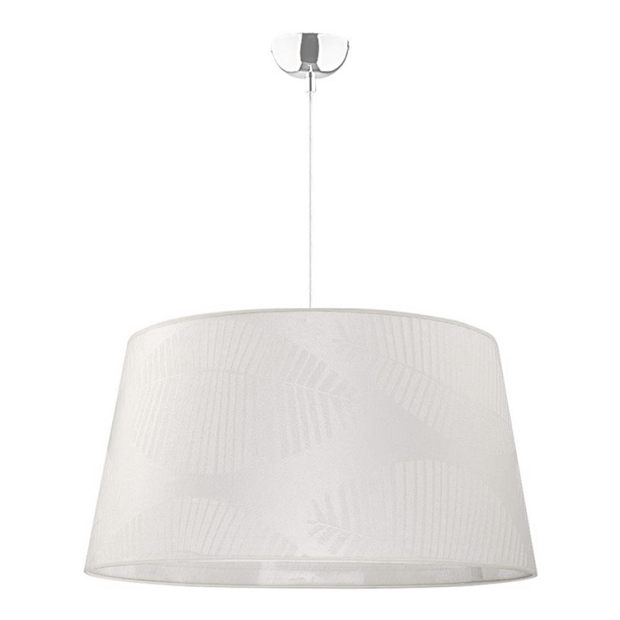 Duolla - Hanglamp aan een koord TENOR 1xE27/40W/230V 60 cm beige/blad motief