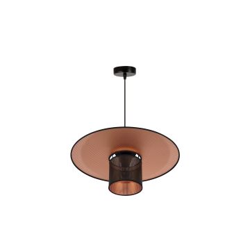 Duolla - Hanglamp aan een koord TOKYO SHINY 1xE27/15W/230V zwart/koper