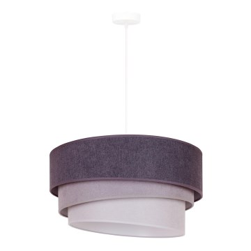 Duolla - Hanglamp aan een koord TRIO 1xE27/15W/230V antraciet/grijs/wit