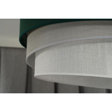 Duolla - Hanglamp aan een koord TRIO 1xE27/15W/230V groen/grijs/wit