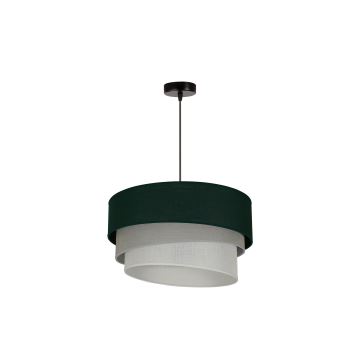 Duolla - Hanglamp aan een koord TRIO 1xE27/15W/230V groen/grijs/wit