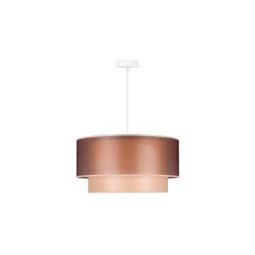 Duolla - Hanglamp aan een koord WOOD BOHO 1xE27/15W/230V koper/beige