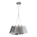Duolla - Hanglamp aan koord ROSSA 3xE27/40W/230V antraciet/grijs