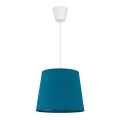 Duolla - Hanglamp aan koord SOLO 1xE27/40W/230V blauw