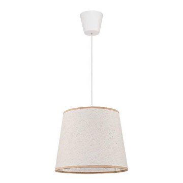 Duolla - Hanglamp aan koord SOLO 1xE27/40W/230V licht beige