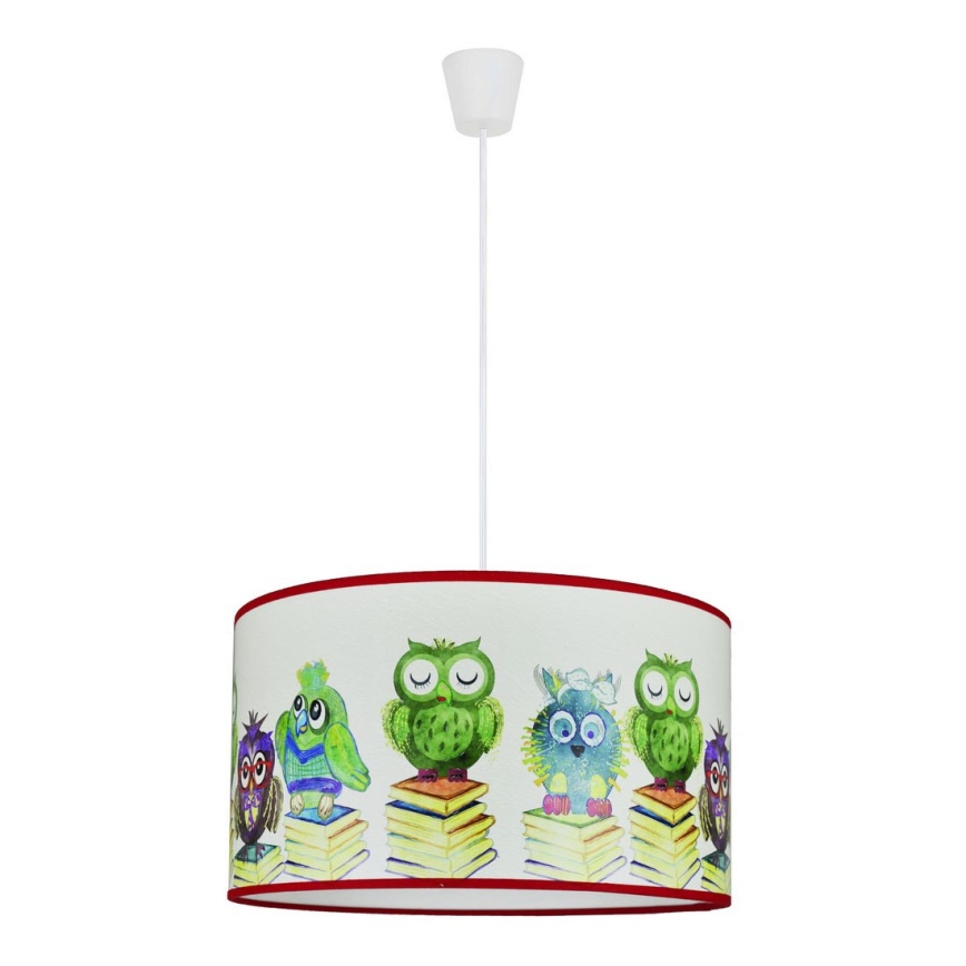 Duolla - Kinder Hanglamp aan een koord OWL 1xE27/15W/230V