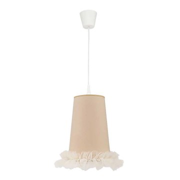 Duolla - Kinderhanglamp aan koord BALLET 1xE27/40W/230V beige