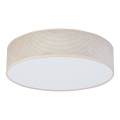 Duolla - LED Plafondlamp CORTINA LED/26W/230V diameter 30 cm 4000K beige