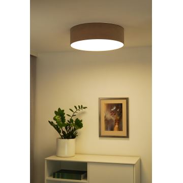 Duolla - LED Plafondlamp CORTINA LED/26W/230V diameter 30 cm 4000K bruin