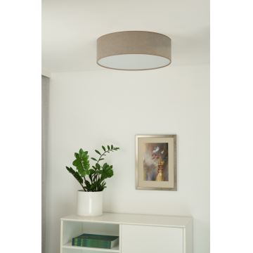 Duolla - LED Plafondlamp CORTINA LED/26W/230V diameter 30 cm 4000K bruin