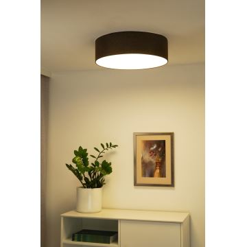 Duolla - LED Plafondlamp CORTINA LED/26W/230V diameter 30 cm 4000K bruin