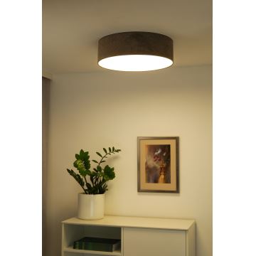 Duolla - LED Plafondlamp CORTINA LED/26W/230V diameter 30 cm 4000K bruin