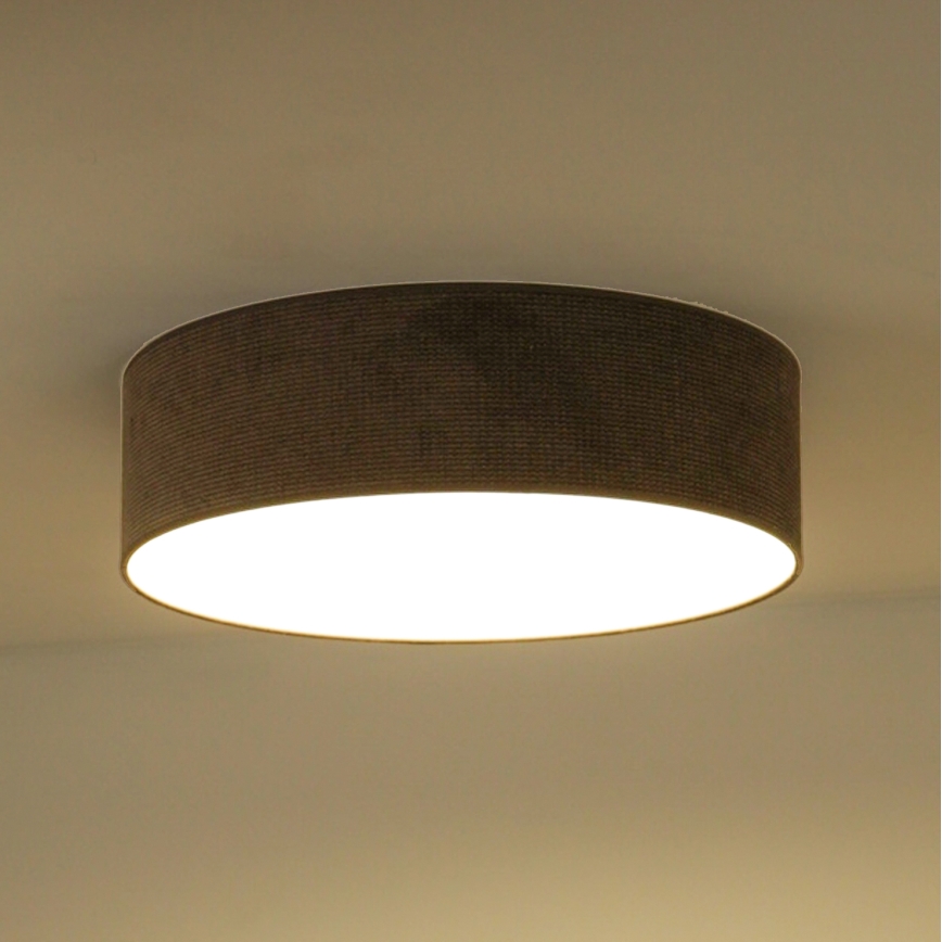 Duolla - LED Plafondlamp CORTINA LED/26W/230V diameter 30 cm 4000K bruin