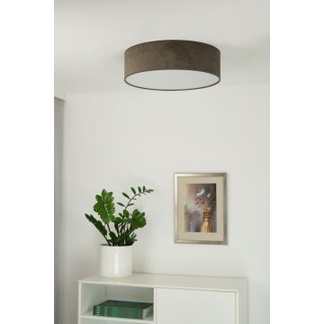 Duolla - LED Plafondlamp CORTINA LED/26W/230V diameter 30 cm 4000K bruin