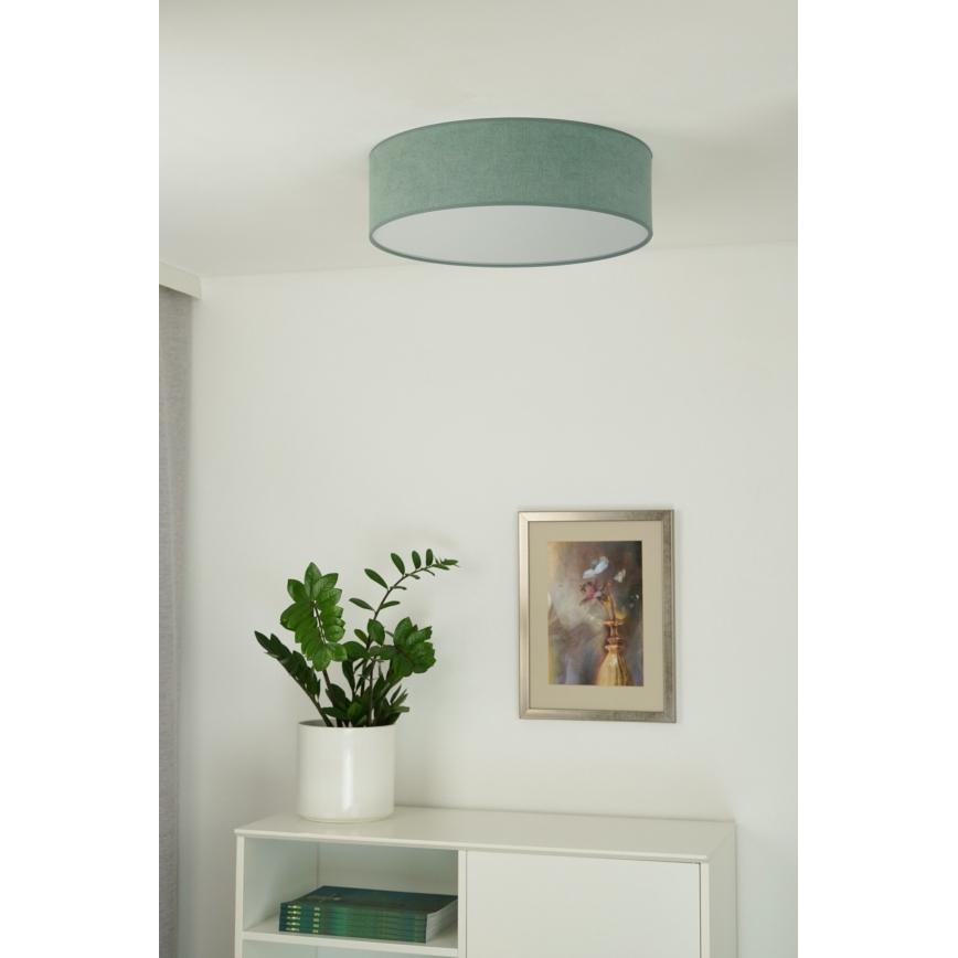 Duolla - LED Plafondlamp CORTINA LED/26W/230V diameter 30 cm 4000K turquoise