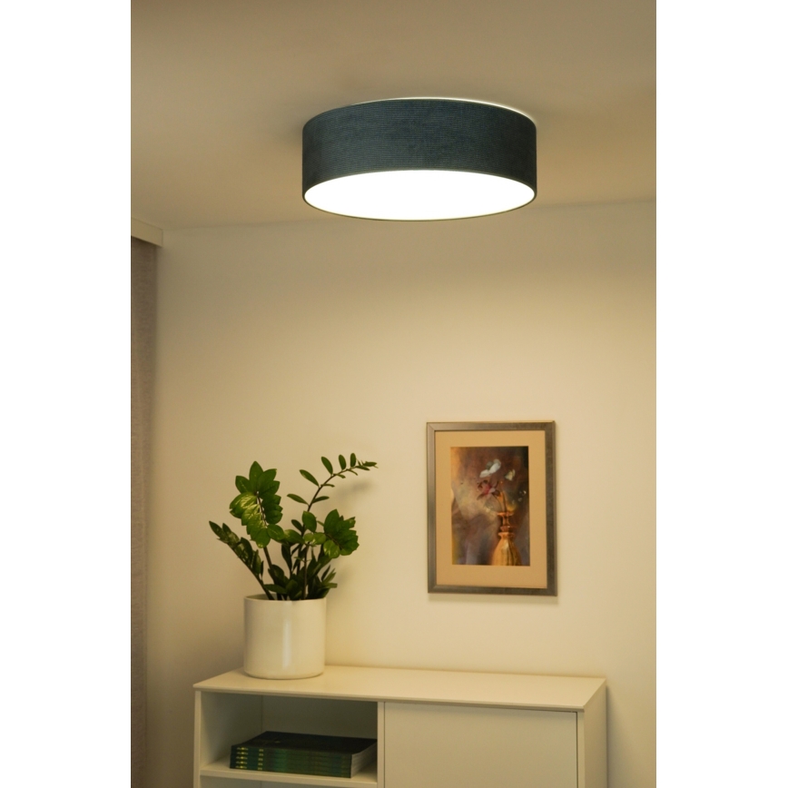 Duolla - LED Plafondlamp CORTINA LED/26W/230V diameter 30 cm 4000K turquoise