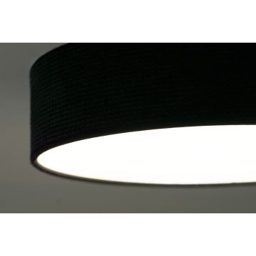 Duolla - LED Plafondlamp CORTINA LED/26W/230V diameter 30 cm 4000K zwart