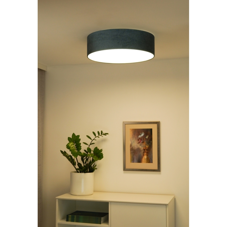 Duolla - LED Plafondlamp CORTINA LED/26W/230V diameter 45 cm 4000K turquoise