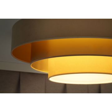 Duolla - LED Plafondlamp LUNETA LED/26W/230V diameter 60 cm 4000K beige/goud/crème