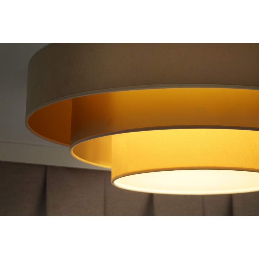 Duolla - LED Plafondlamp LUNETA LED/26W/230V diameter 60 cm 4000K beige/goud/crème