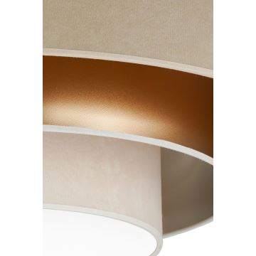 Duolla - LED Plafondlamp LUNETA LED/26W/230V diameter 60 cm 4000K beige/goud/crème