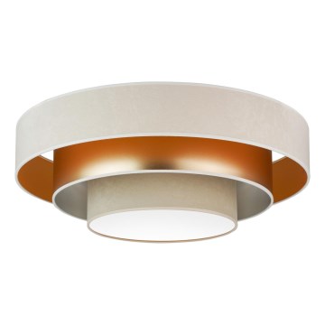 Duolla - LED Plafondlamp LUNETA LED/26W/230V diameter 60 cm 4000K crème/goud/beige