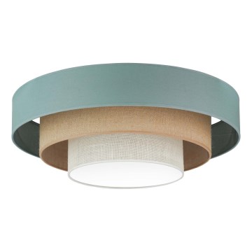 Duolla - LED Plafondlamp LUNETA LED/26W/230V diameter 60 cm 4000K turquoise/beige/crème