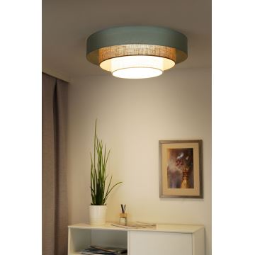 Duolla - LED Plafondlamp LUNETA LED/26W/230V diameter 60 cm 4000K turquoise/beige/crème