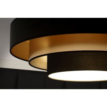 Duolla - LED Plafondlamp LUNETA LED/26W/230V diameter 60 cm 4000K zwart/goud