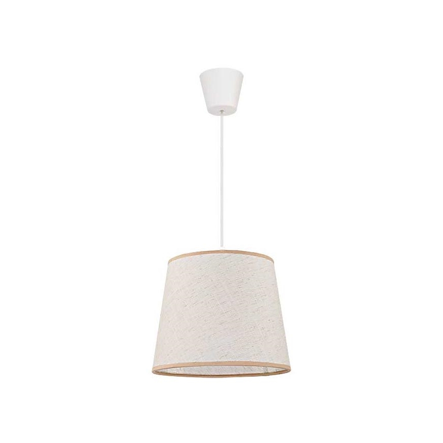 Duolla - Lustre avec fil SOLO 1xE27/40W/230V beige clair