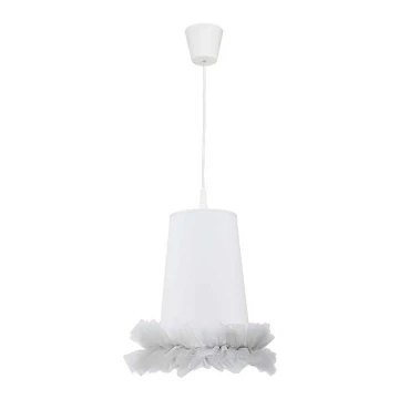 Duolla - Lustre enfant sur fil BALLET 1xE27/40W/230V blanc/gris