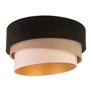 Duolla - Plafond Lamp DEVON 1xE27/40W/230V zwart/beige