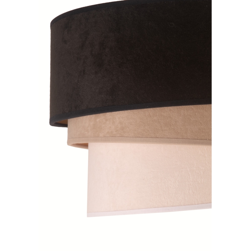 Duolla - Plafond Lamp DEVON 1xE27/40W/230V zwart/beige